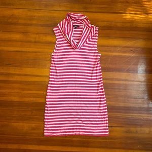 Express Striped Cowlneck Dress